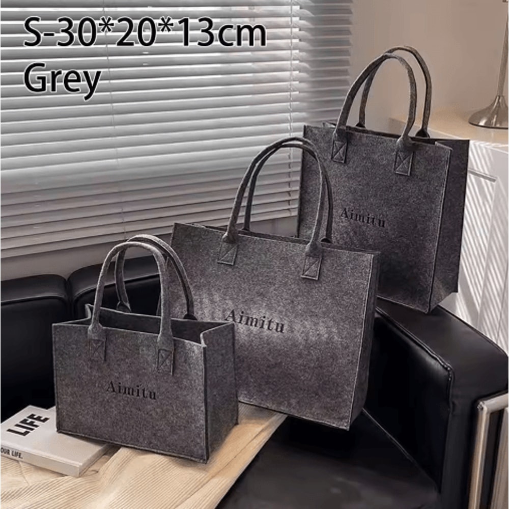 Large Capacity Felt Crossbody Shoulder Bag For Everyday Travel Casual Use 5