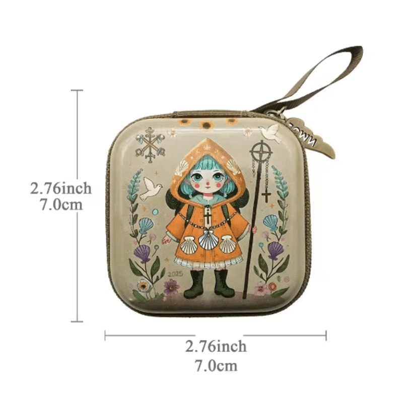 Portable Virgin Mary Rosary Storage Case For Prayer Jewelry Organization 1