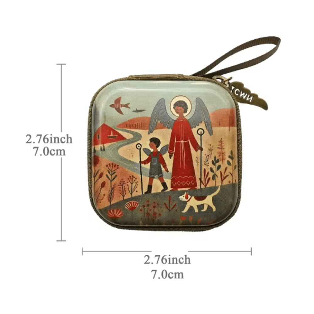 Portable Virgin Mary Rosary Storage Case For Prayer Jewelry Organization 11