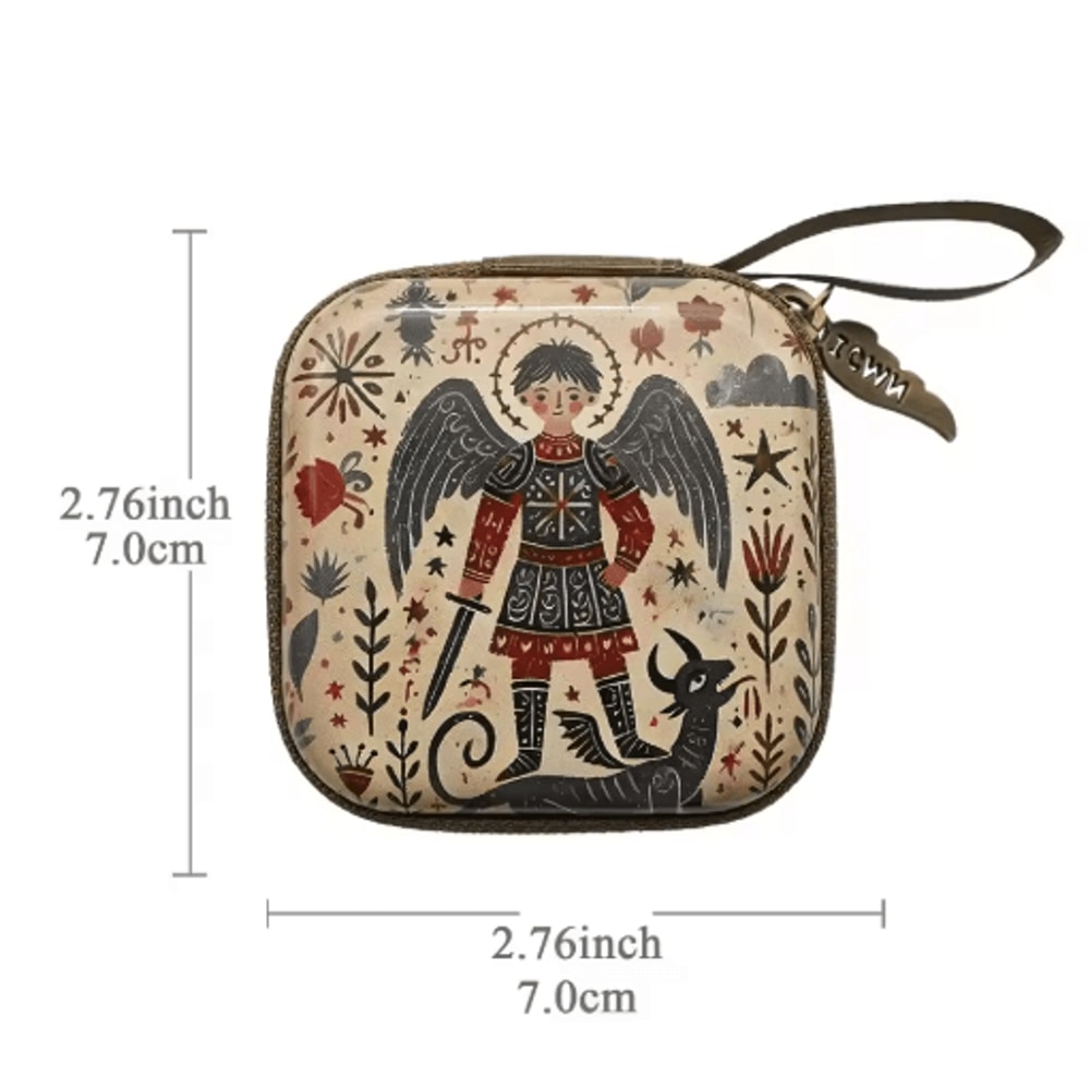 Portable Virgin Mary Rosary Storage Case For Prayer Jewelry Organization 12