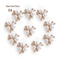 Flower Rhinestone Pearl Buttons Set For Wedding DIY Decorations 2