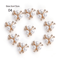 Flower Rhinestone Pearl Buttons Set For Wedding DIY Decorations 2
