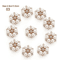 Flower Rhinestone Pearl Buttons Set For Wedding DIY Decorations 3