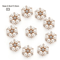 Flower Rhinestone Pearl Buttons Set For Wedding DIY Decorations 3