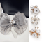 Flower Rhinestone Pearl Buttons Set For Wedding DIY Decorations 8