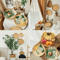 Handwoven Bamboo Basket Tray For Fruit Bread Home Decoration 6