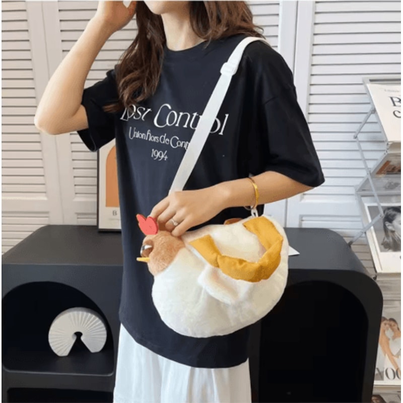 Cute Chicken Plush Shoulder Bag For Girls Kids 2