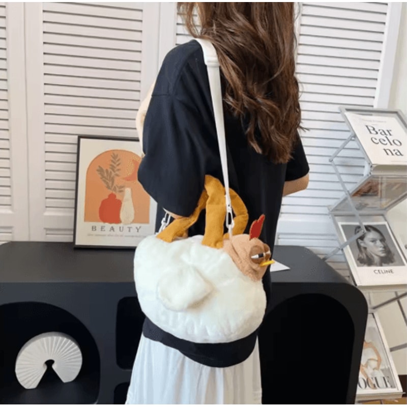 Cute Chicken Plush Shoulder Bag For Girls Kids 3