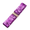 Wide Elastic Sequin Waist Belt With Gold Buckle For Women 2