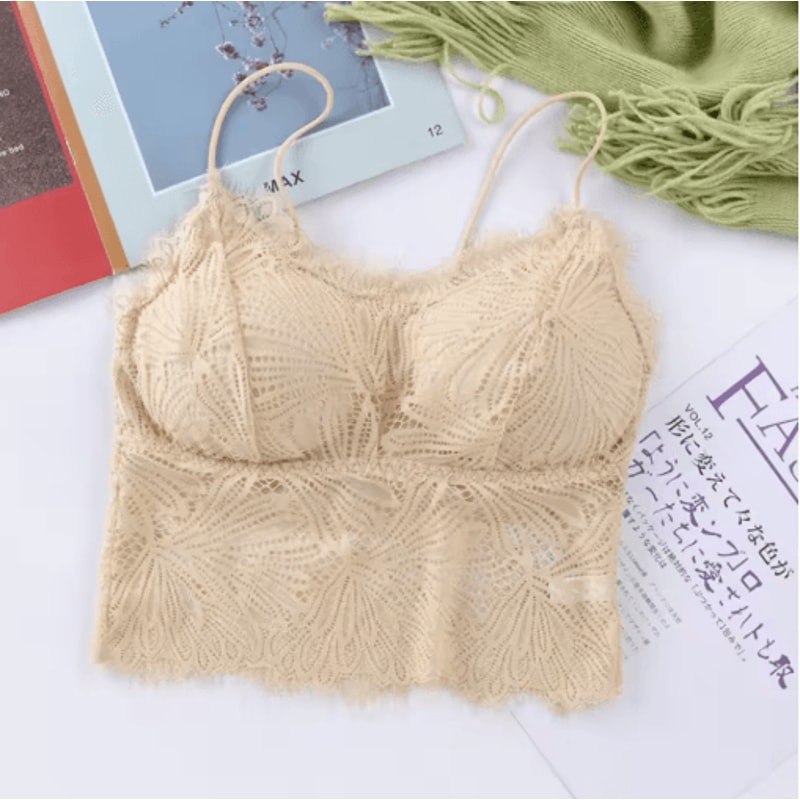 Lace Sleeveless Crop Top Bralette For Womens Summer Fashion 11
