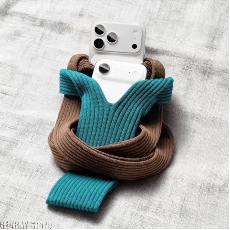 Knitted Crossbody Phone Bag For IPhone With AntiDrop Protection 10