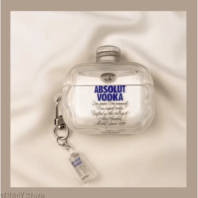 Vodka Bottle AirPods Case For AirPods 4 Pro 2 3rd Generation 1