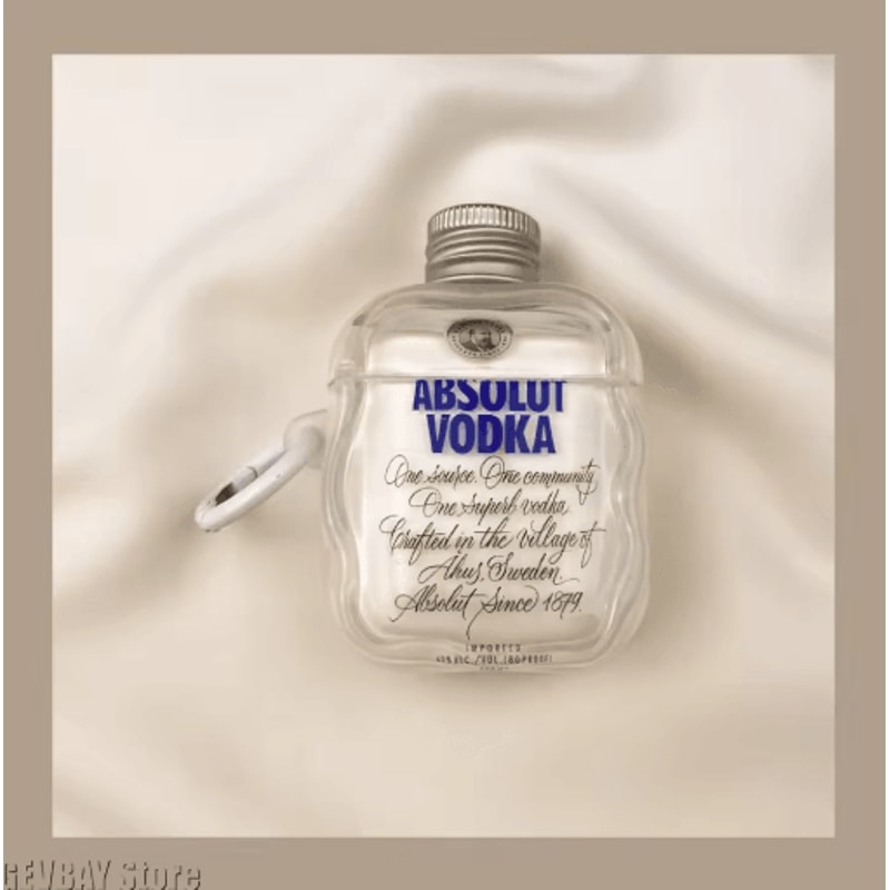 Vodka Bottle AirPods Case For AirPods 4 Pro 2 3rd Generation 2