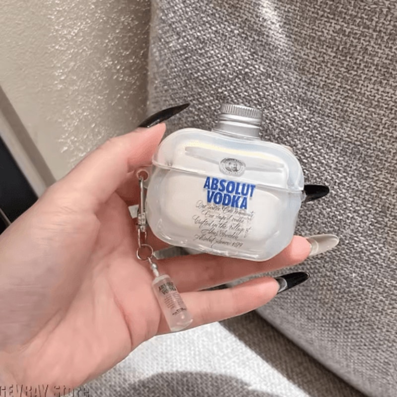 Vodka Bottle AirPods Case For AirPods 4 Pro 2 3rd Generation 5