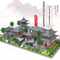 Classic Chinese Garden Mini Building Blocks With LED Light 8