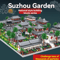 Classic Chinese Garden Mini Building Blocks With LED Light 0