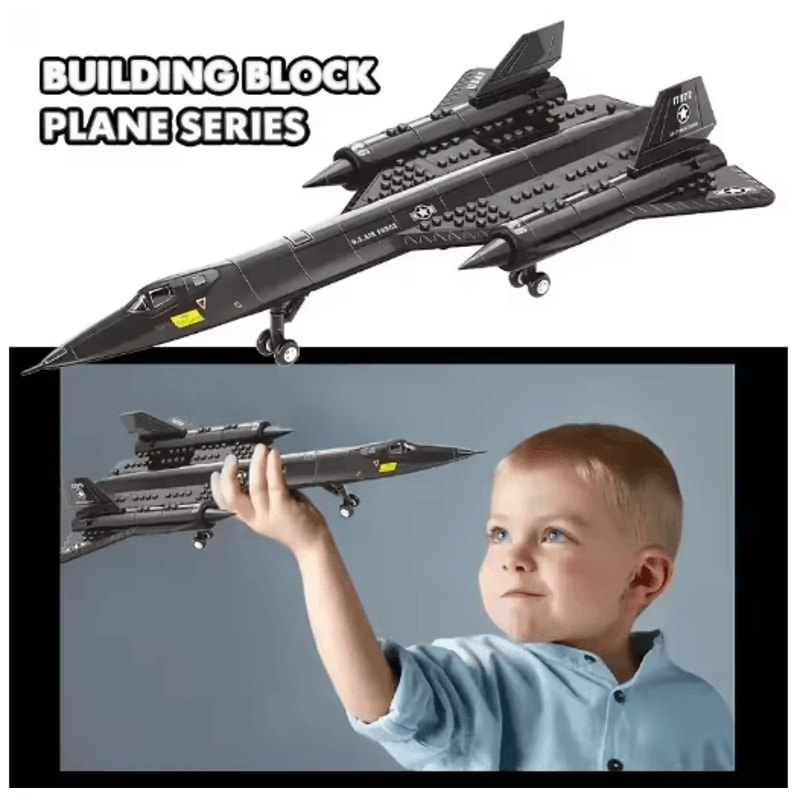 SR71 Blackbird Spy Plane Building Block Set For STEM Learning 4
