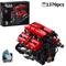 Technical V8 Engine Building Block Set With Electric Motor 1370PCS 1
