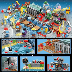 space werewolf building block game figures for kids & collectors