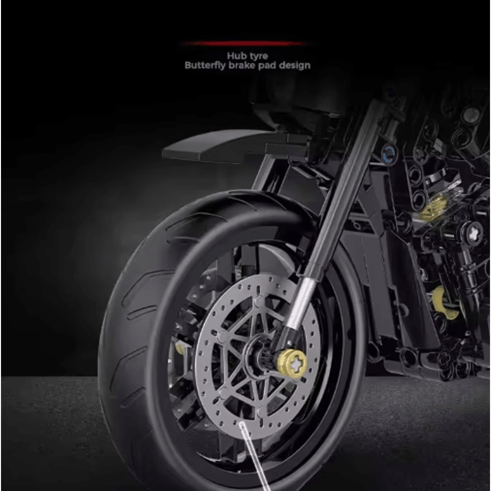 Technical Motorcycle Building Block Set For Racing Motorbike Fans 3