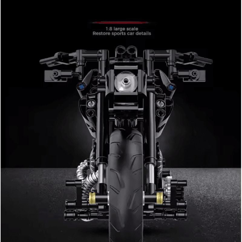 Technical Motorcycle Building Block Set For Racing Motorbike Fans 4