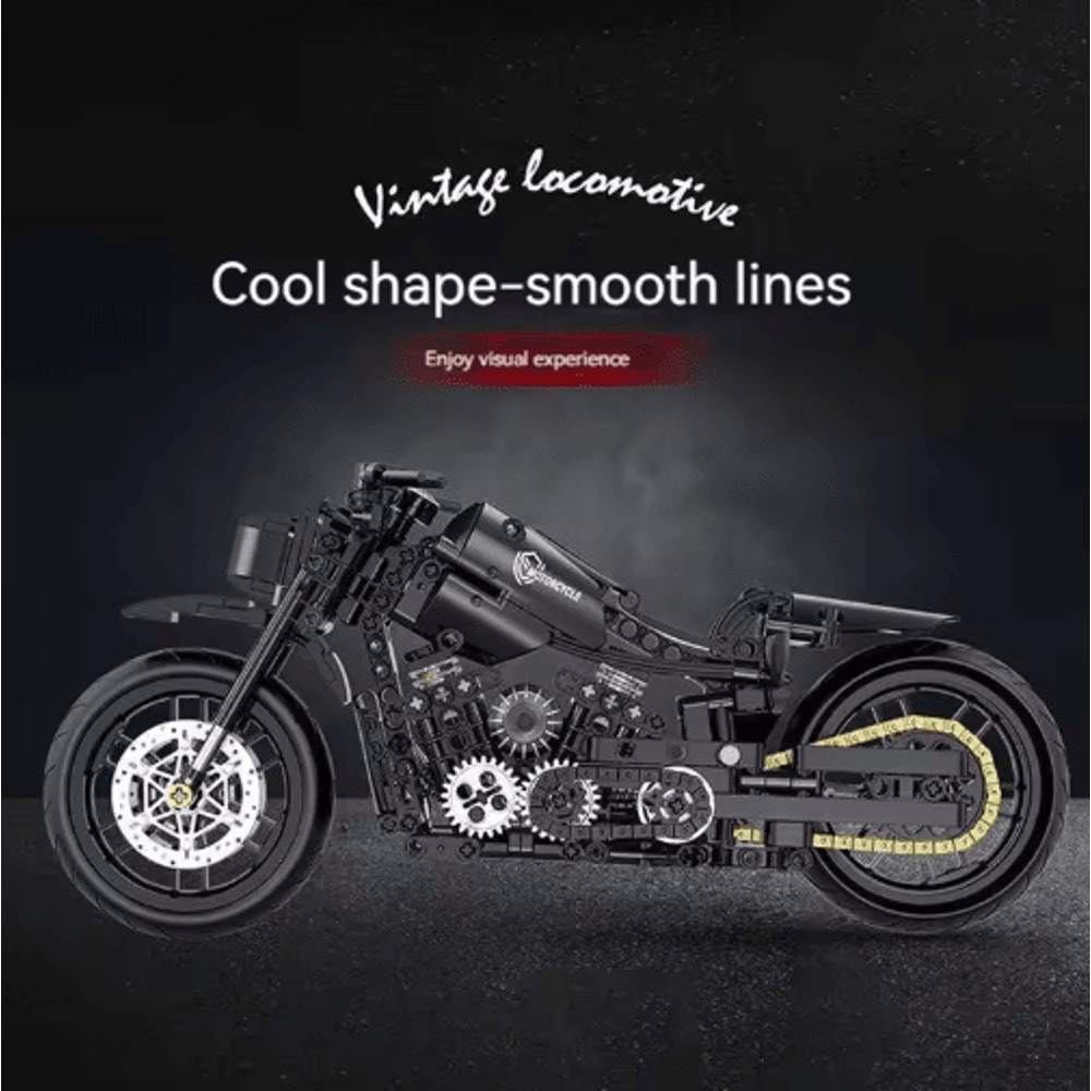Technical Motorcycle Building Block Set For Racing Motorbike Fans 5