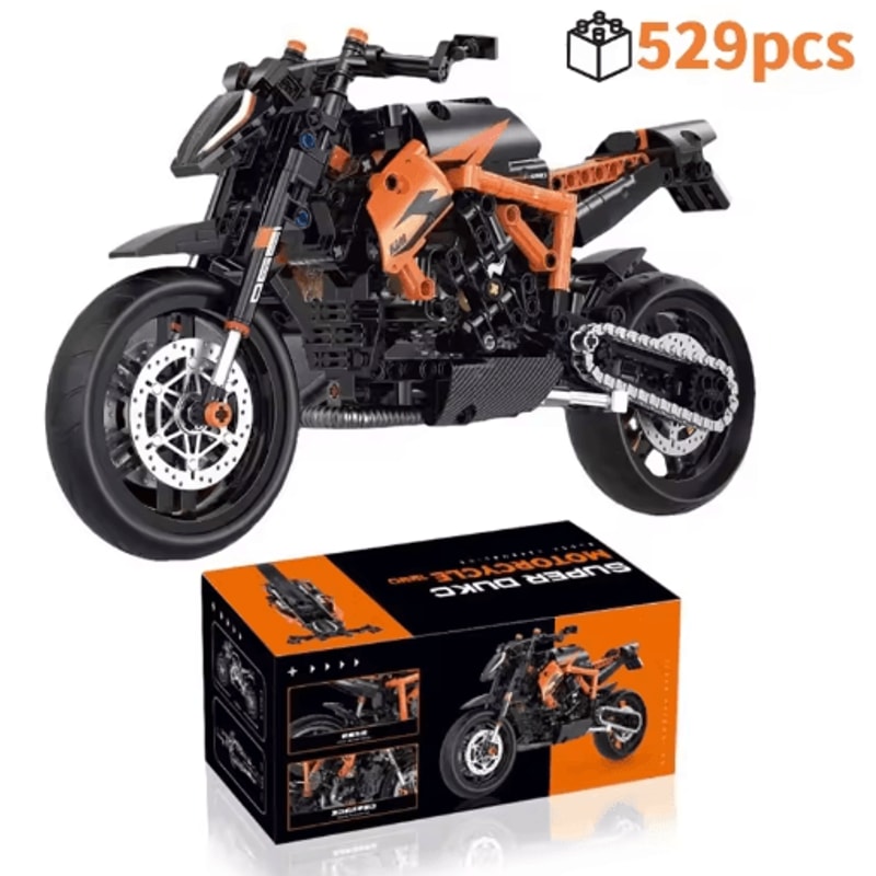 Technical Motorcycle Building Kit With Creative MOC Construction Bricks 1