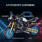 Technical Motorcycle Building Kit With Creative MOC Construction Bricks 6