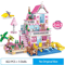 Summer Seaside Villa Building Block Set With City Street View Figures 2