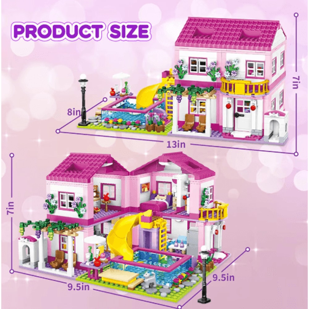 Friends City Street View Villa Castle Building Block Set 2