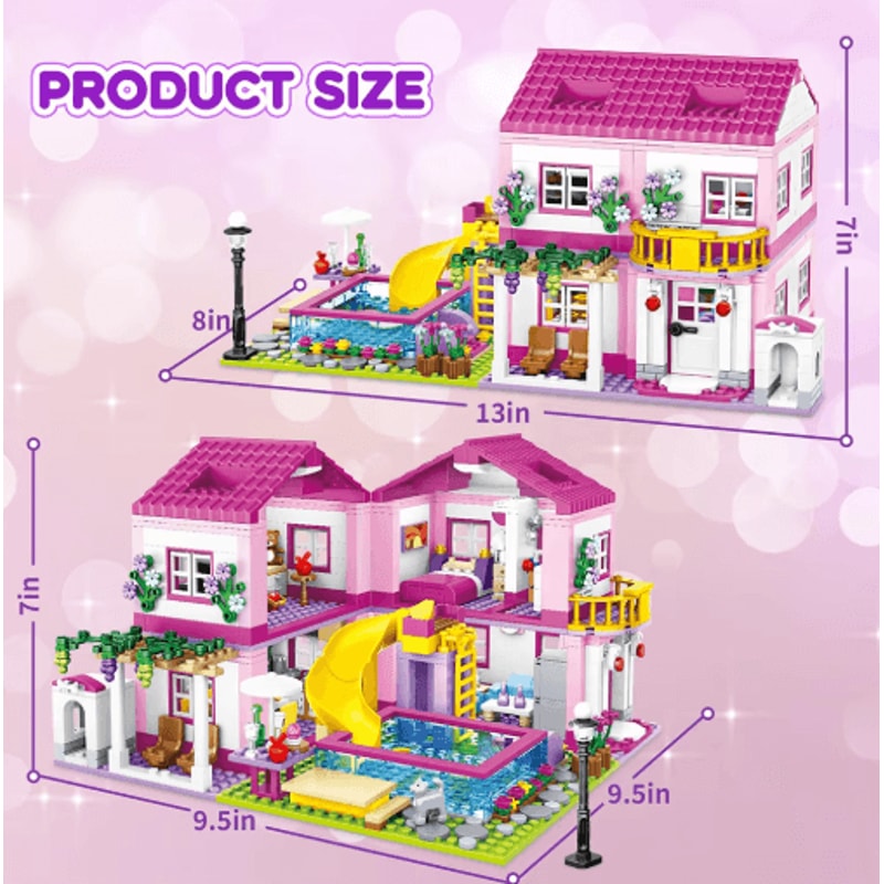 Friends City Street View Villa Castle Building Block Set 2