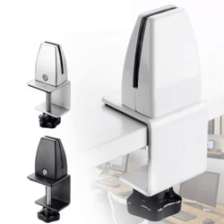 adjustable aluminum alloy desk partition clamp for office baffles & glass panels