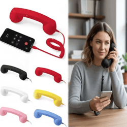 type-c handheld phone receiver with microphone for mobile calls