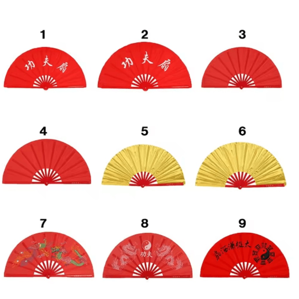 Chinese Tai Chi Folding Fan For Dance Yoga Wedding Decor 11