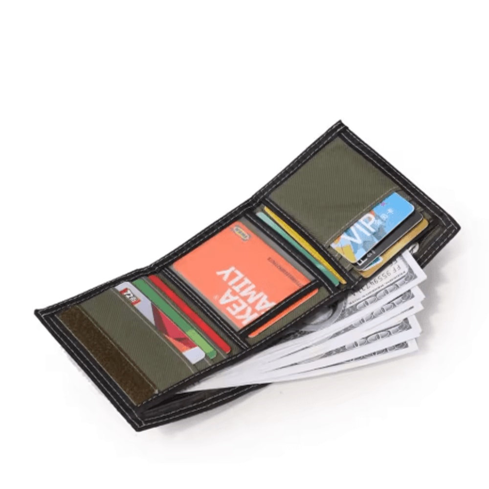 Canvas Trifold Wallet For Cash Cards Everyday Carry 6