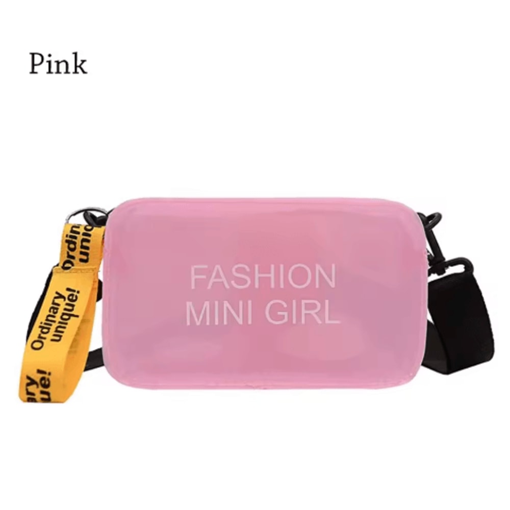 Transparent Laser Crossbody Bag For Women With Candy Color Style 2