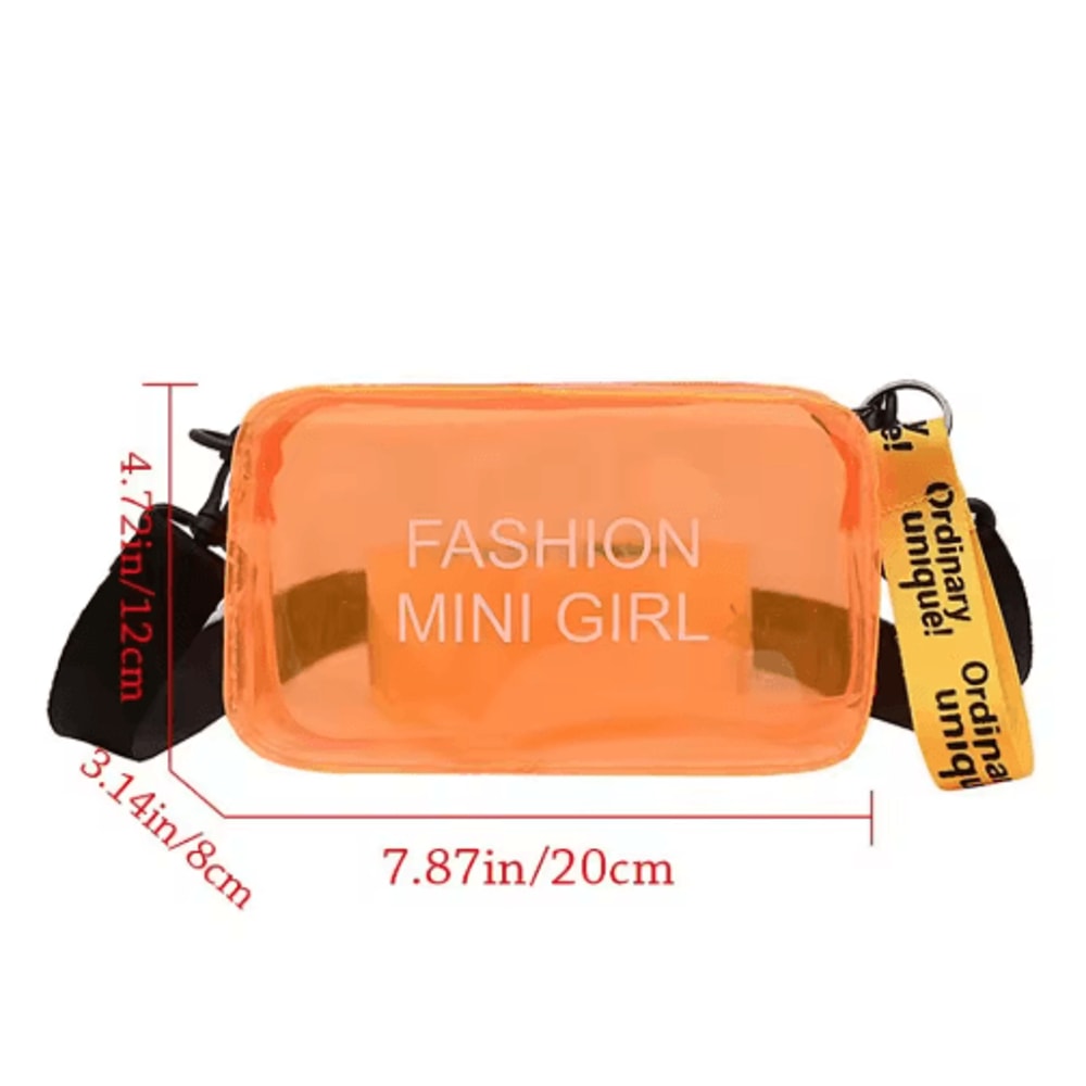 Transparent Laser Crossbody Bag For Women With Candy Color Style 9