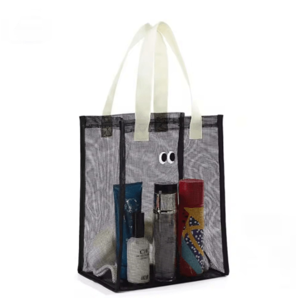 Large Capacity Mesh Travel Bag With Cartoon Big Eyes Design 3