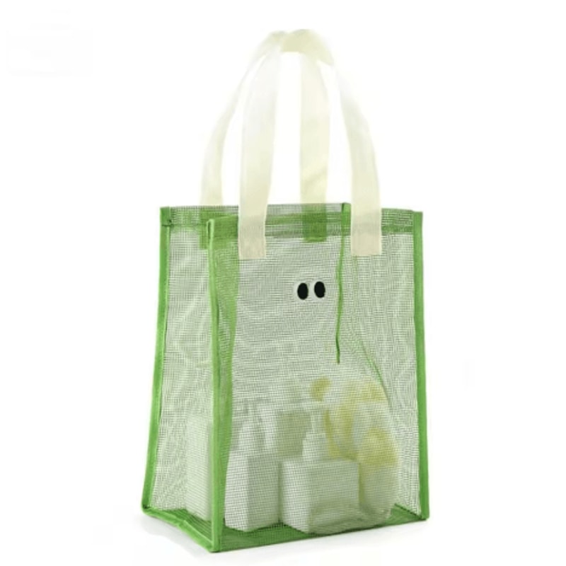 Large Capacity Mesh Travel Bag With Cartoon Big Eyes Design 4