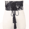 Vintage Floral Kimono Waist Belt With Satin Bow Design 3