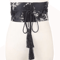Vintage Floral Kimono Waist Belt With Satin Bow Design 3