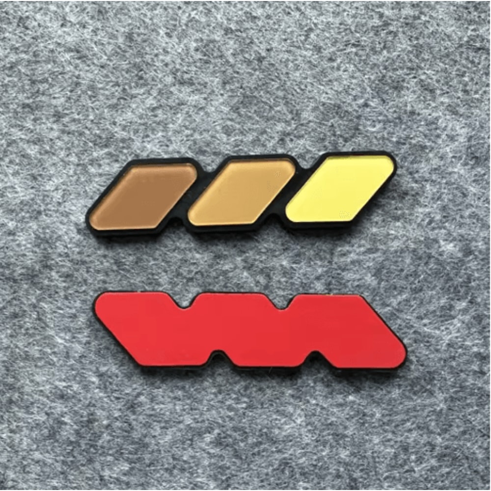 TriColor Front Grille Badge Emblem For Toyota Tacoma 4Runner Tundra 3