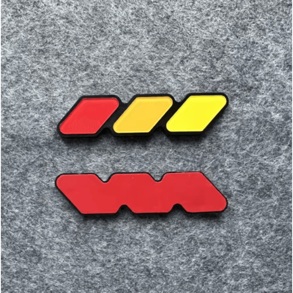 TriColor Front Grille Badge Emblem For Toyota Tacoma 4Runner Tundra 5