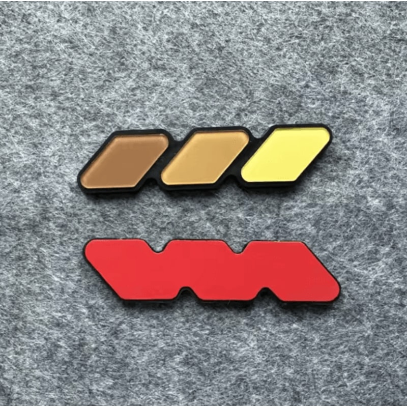 TriColor Front Grille Badge Emblem For Toyota Tacoma 4Runner Tundra 8