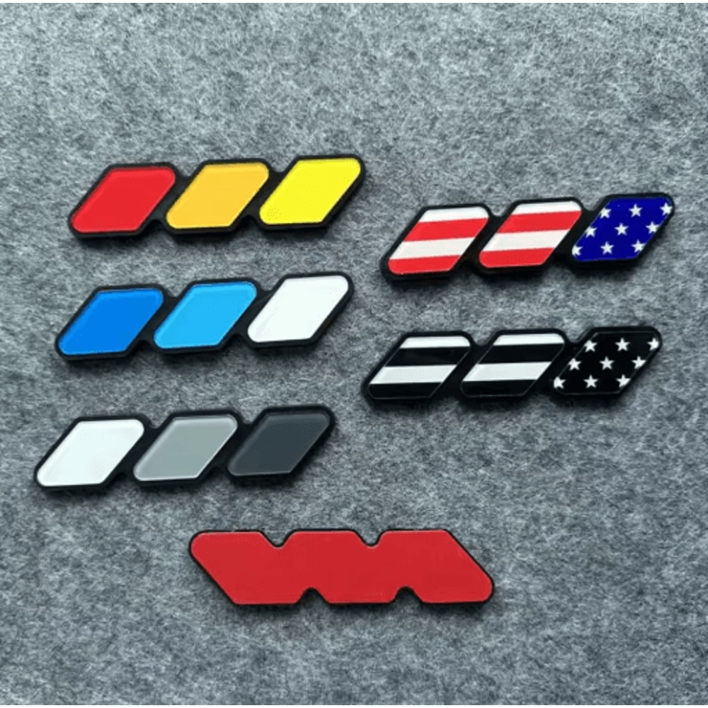 TriColor Front Grille Badge Emblem For Toyota Tacoma 4Runner Tundra 0