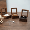 Elegant Wooden Ring Box For Engagement Wedding Anniversary Gifts 11