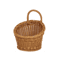 Handwoven Rattan Style Hanging Storage Basket With Handle 2