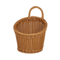 Handwoven Rattan Style Hanging Storage Basket With Handle 3