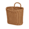 Handwoven Rattan Style Hanging Storage Basket With Handle 7