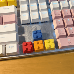 3d printed wasd & directional keycaps for mx mechanical keyboards